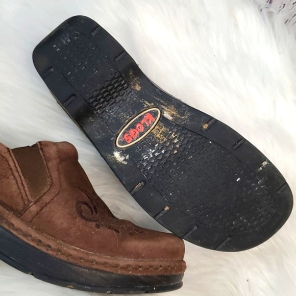 KLOGS MISSION MOCHA MOLE EMBROIDERED LEATHER SUEDE SHOES WOMENS SIZE 7M - Picture 15 of 17
